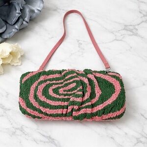 STAUD Swirl Beaded Bean Convertible Bag